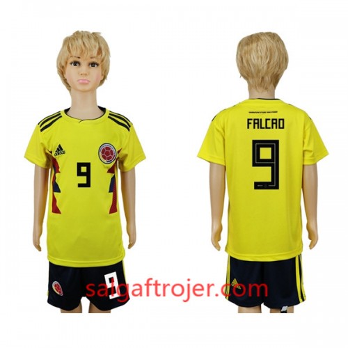 Colombia Fodboldtrøjer Falcao 9 Børn Hjemmebanesæt VM 2018 Colombia Fodboldtrøjer Falcao 9 Børn Hjemmebanesæt VM 2018